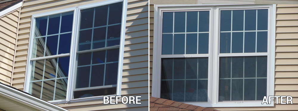 Window Replacement - Before and After