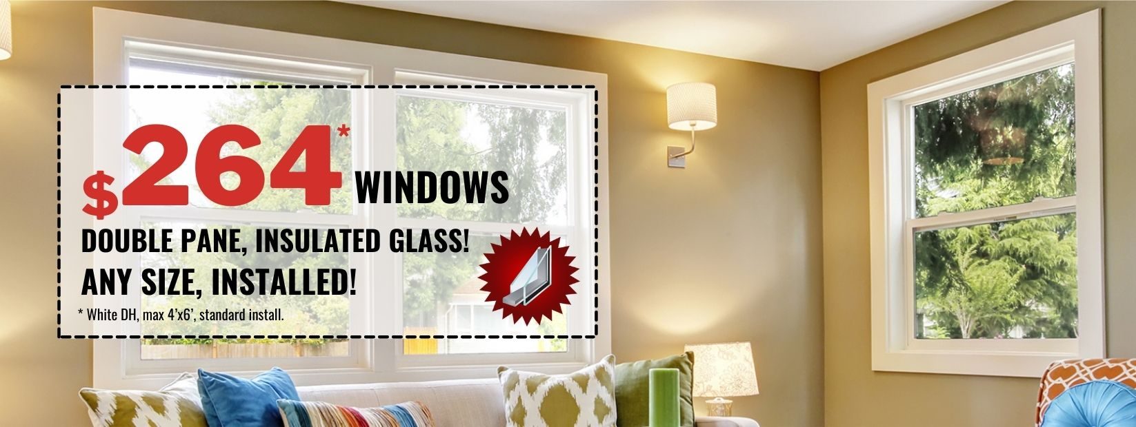 Double Pane Insulated Glass Windows